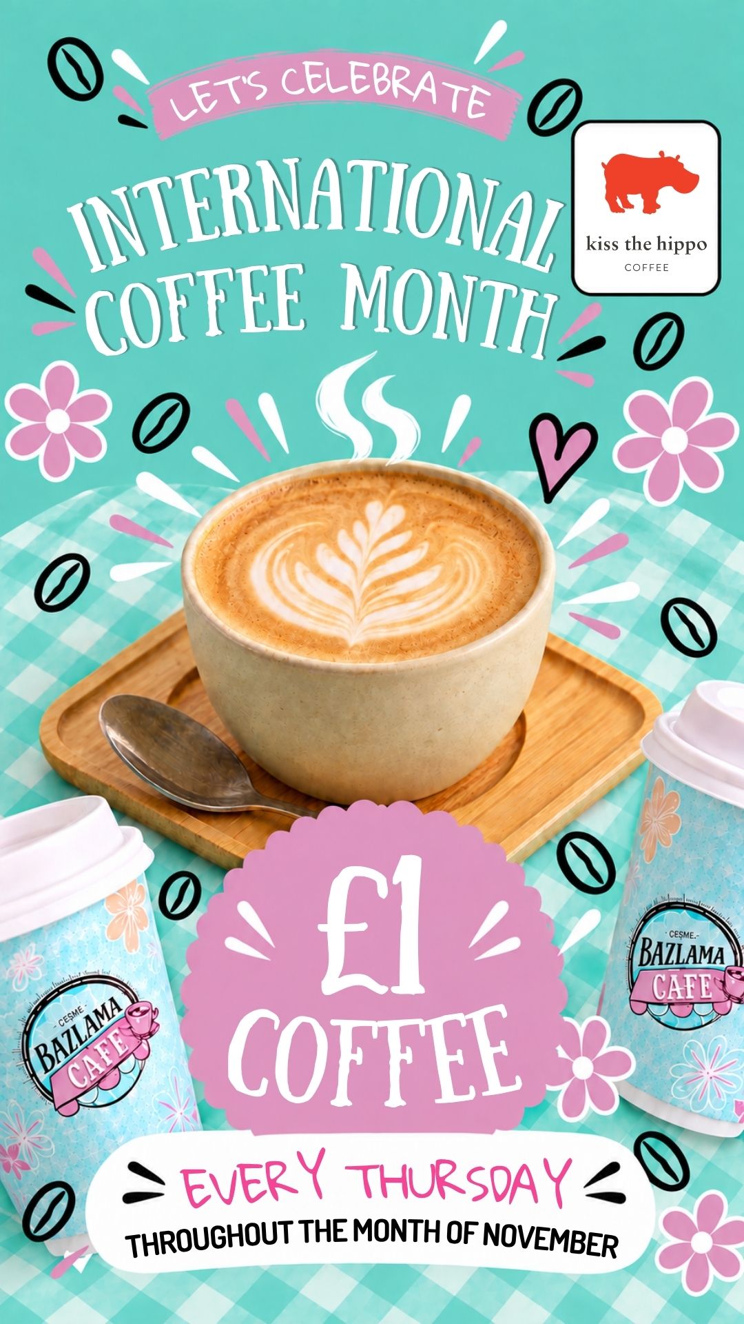 £1 Coffee Thursdays at Bazlama